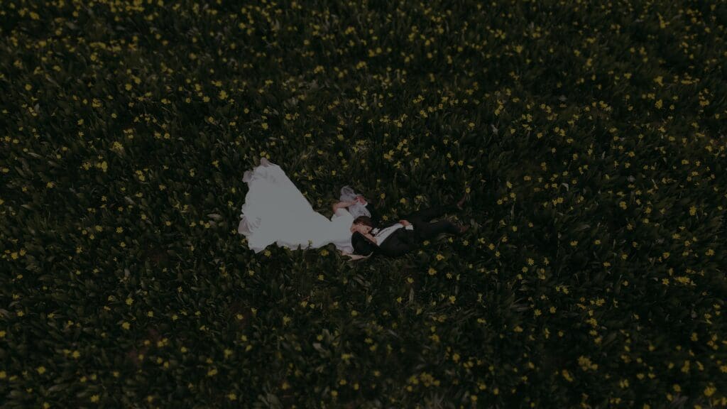 Summer Utah elopement couple in Provo Canyon with peak wildflowers 