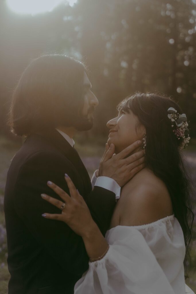 Glowy light in Yosemite National Park elopement