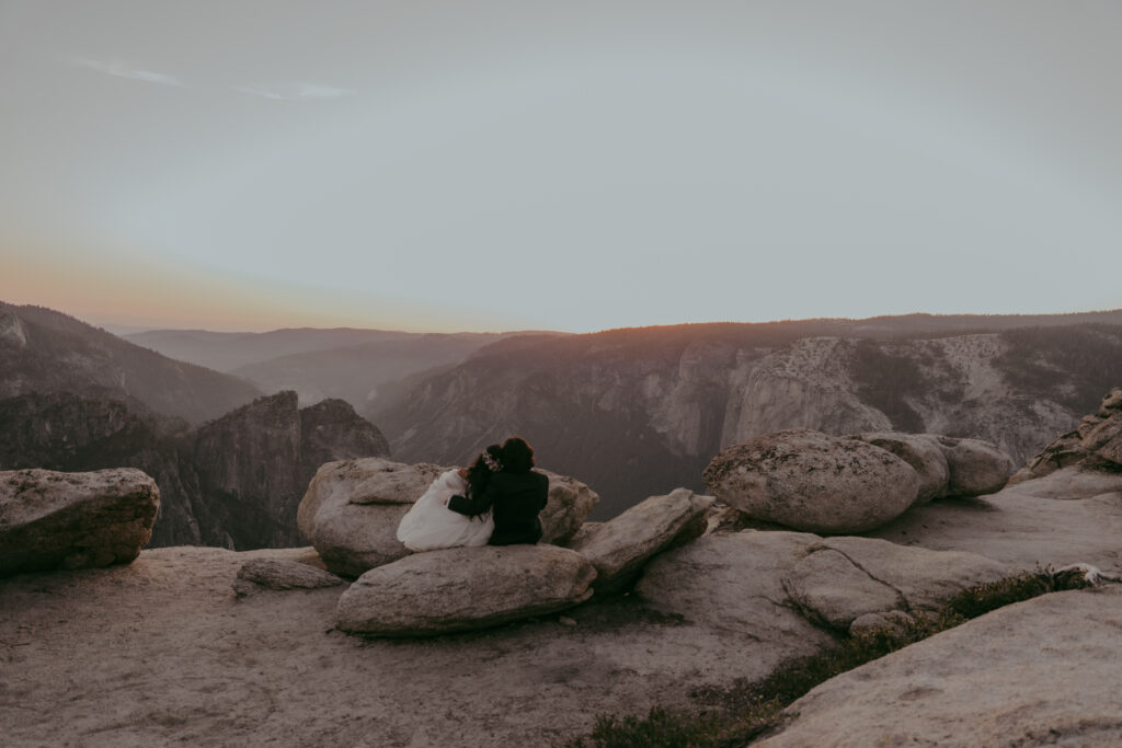 Taft Point Sunset Elopement at Yosemite National Park